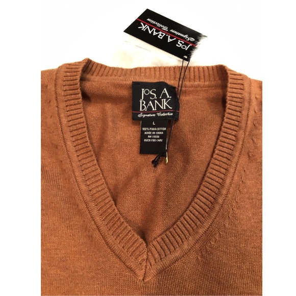 Jos. A. Bank Clay-Brown Sweater Vest - Picture 4 of 5